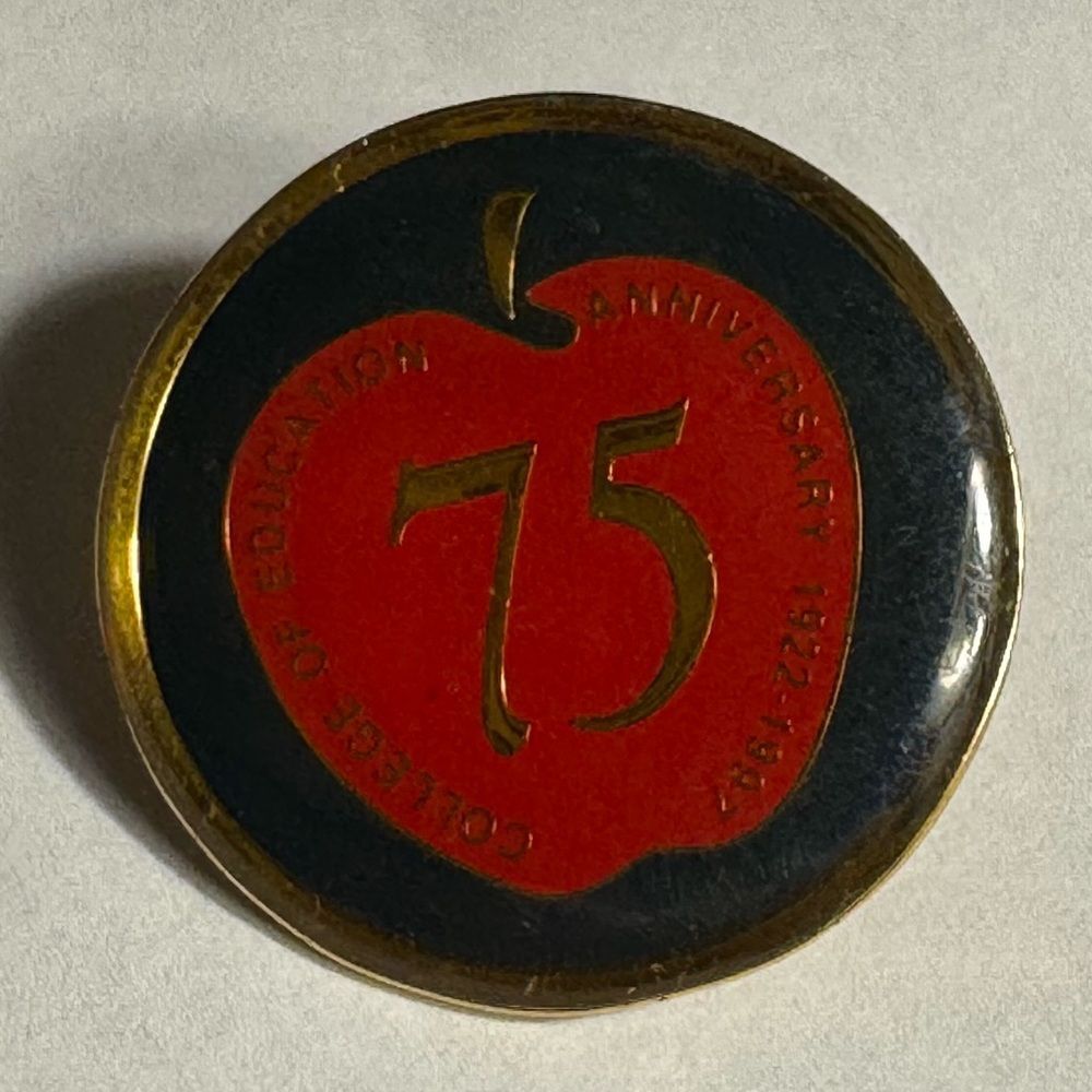 75th Anniversary Apple Pin